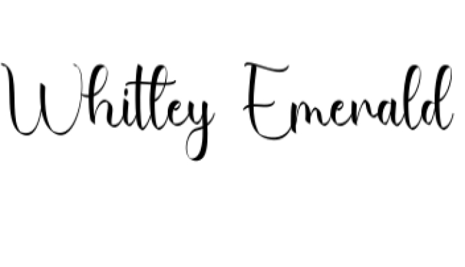 Whitley Emerald Font Preview