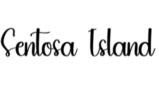 Sentosa Island Font Preview