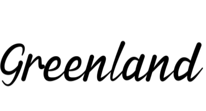 Greenland Font Preview