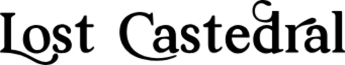 Lost Castedral Font Preview