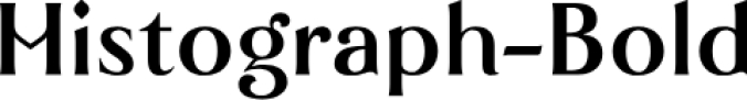 Histograph Font Preview