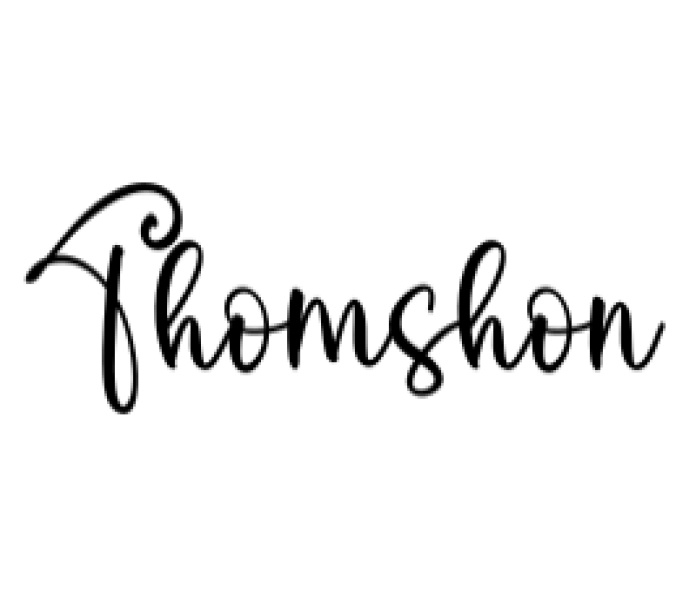Thomshon Font Preview