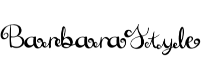 Barbara Style Font Preview