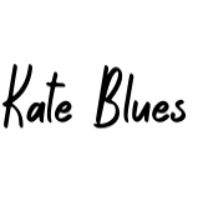 Kate Blues Font Preview
