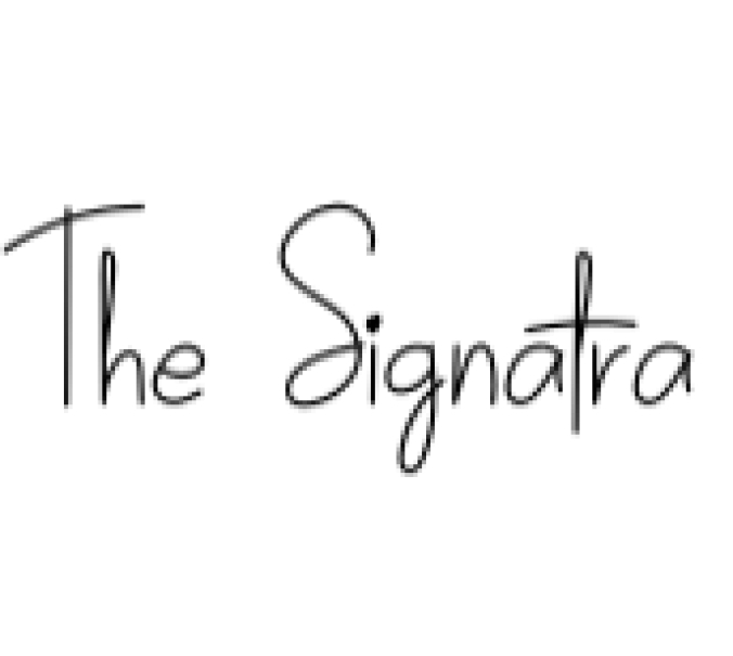 The Signatra Font Preview