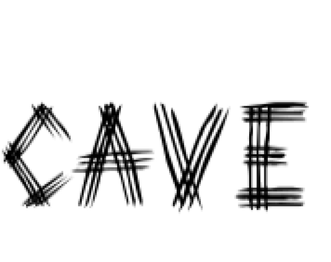 Cave Font Preview