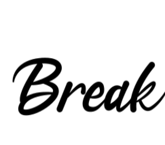 Break Font Preview