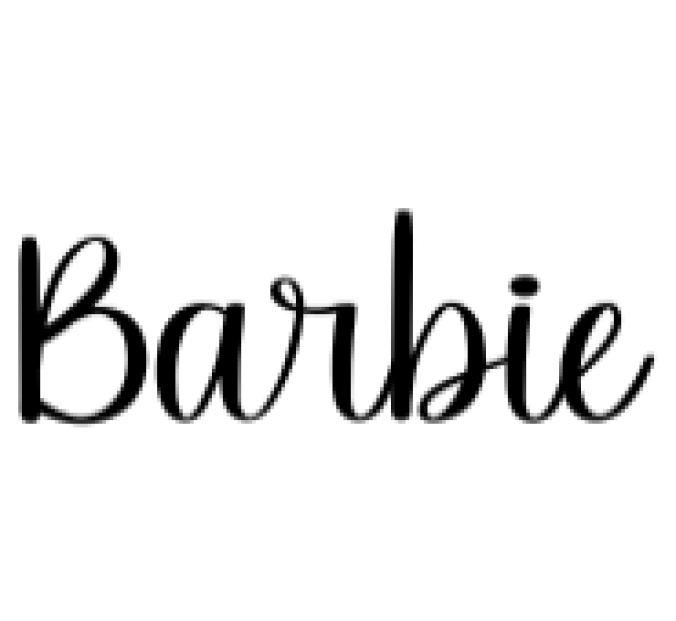 Barbie Font Preview