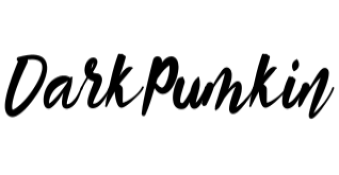 Dark Pumkin Font Preview