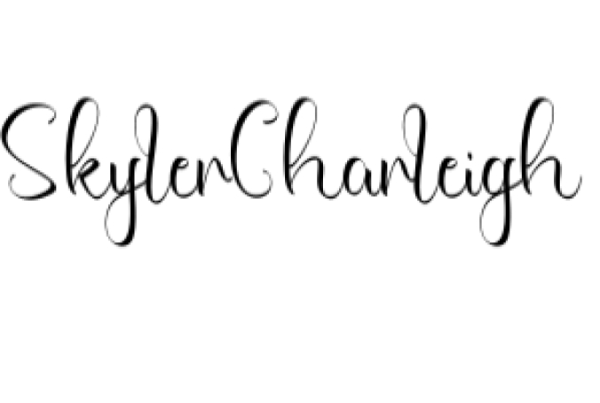 Skyler Charleigh Font Preview
