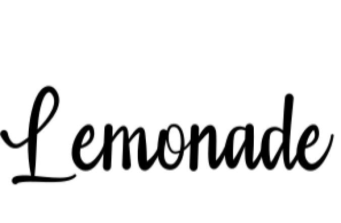 Lemonade Font Preview