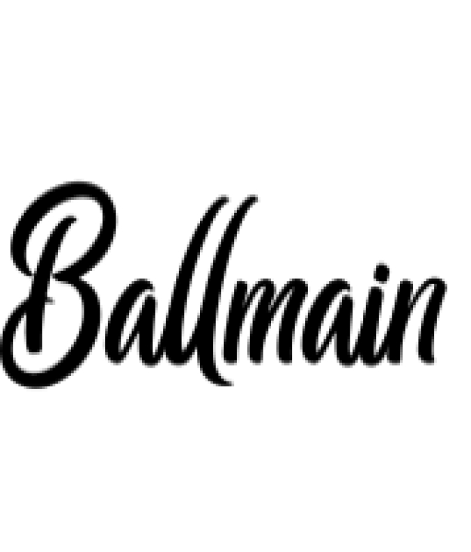 Ballmain Font Preview