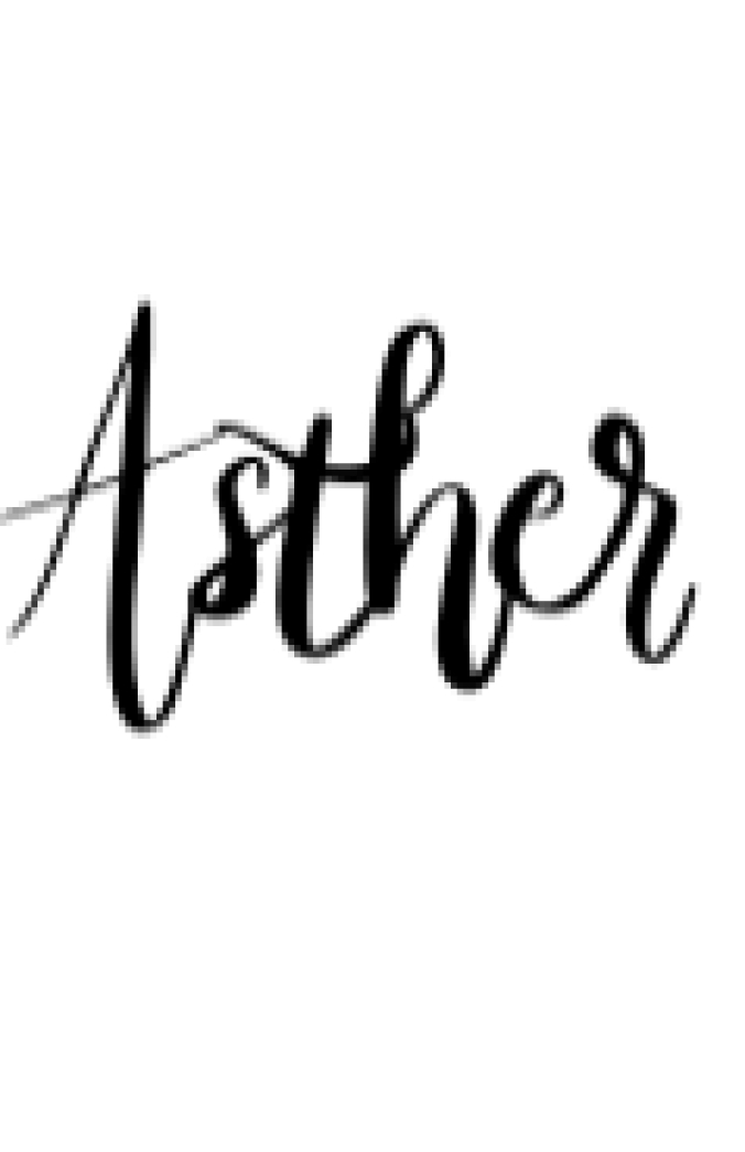 Asther Font Preview