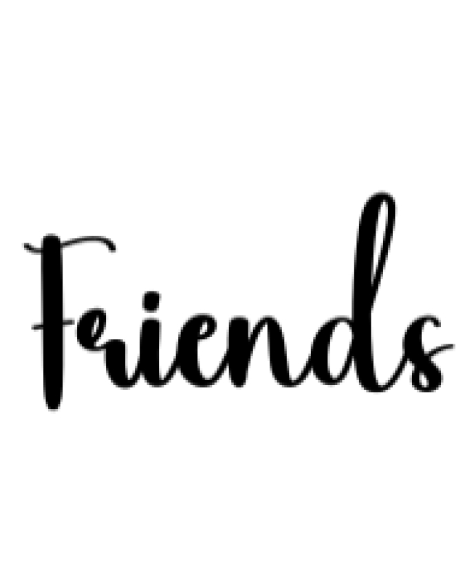 Friends Font Preview