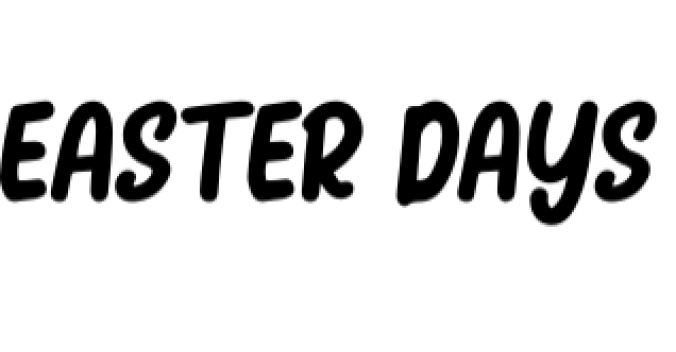 Easter Days Font Preview