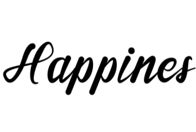 Happiness Font Preview