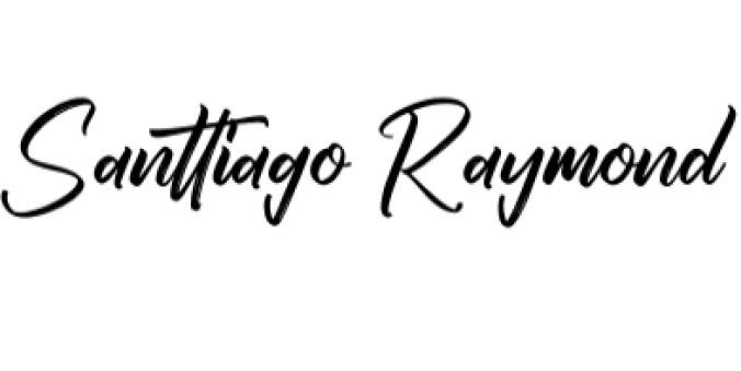 Santtiago Raymond Font Preview