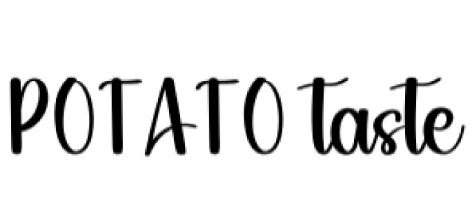 Potato Taste Font Preview