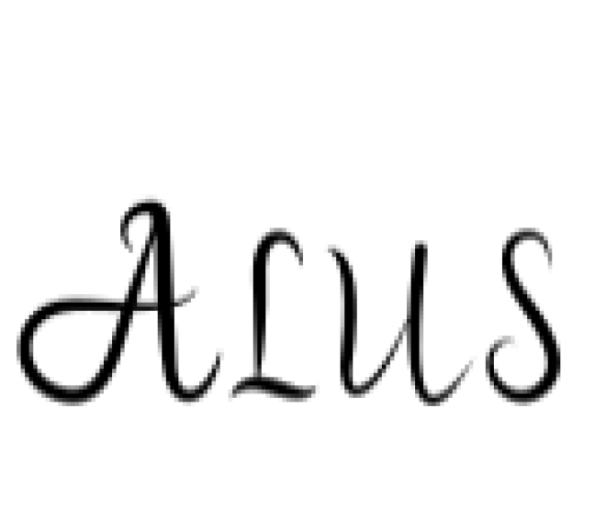 Alus Font Font Preview