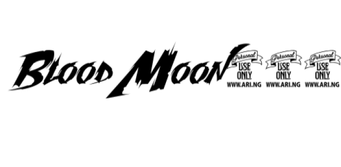 Blood Moon Font Preview
