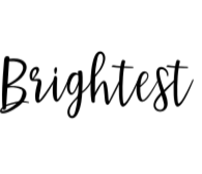 Brightest Font Preview