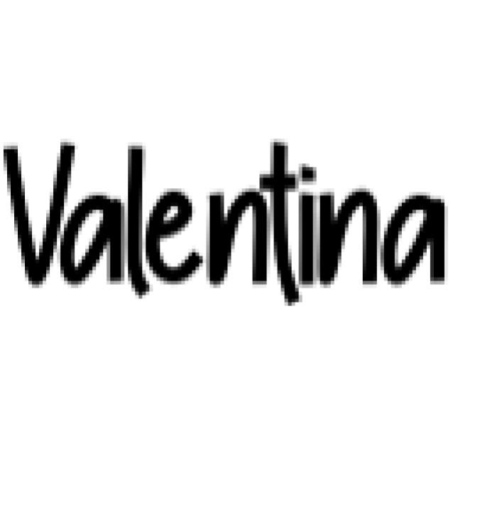 Valentina Font Preview