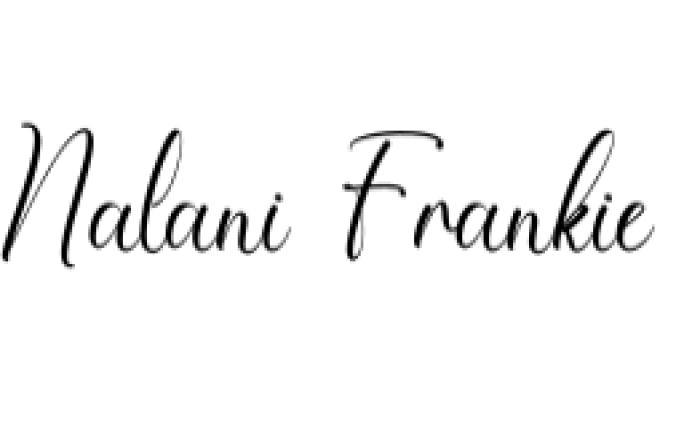 Nalani Frankie Font Preview