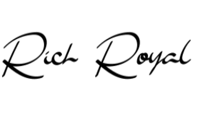 Rich Royal Font Preview