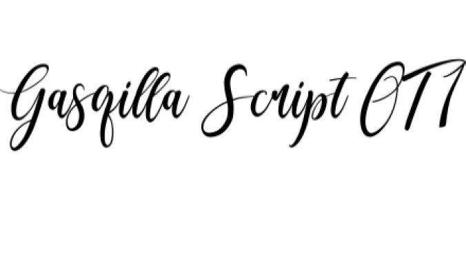 Gasqilla Script Font Preview