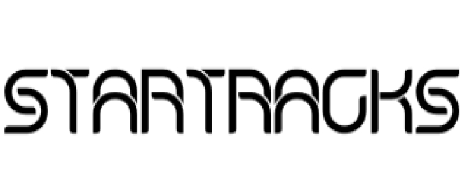 Star Tracks Font Preview