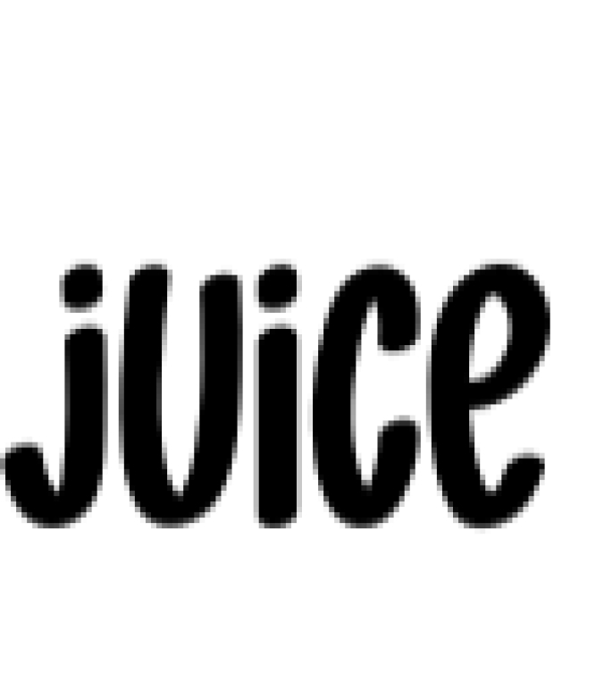 Juice Font Preview