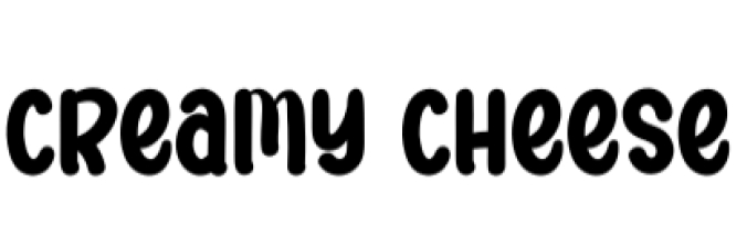Creamy Cheese Font Preview