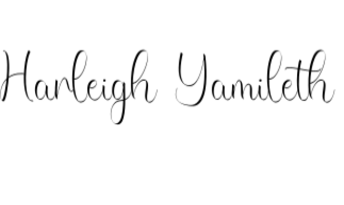 Harleigh Yamileth Font Preview