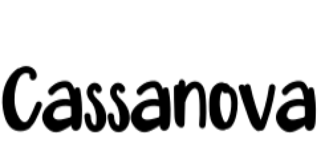 Cassanova Font Preview