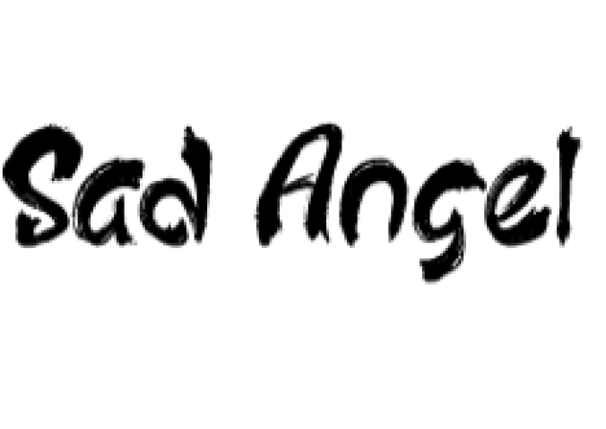 Sad Angel Font Preview