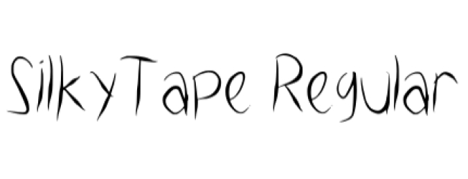 Silky Tape Signature Font Preview