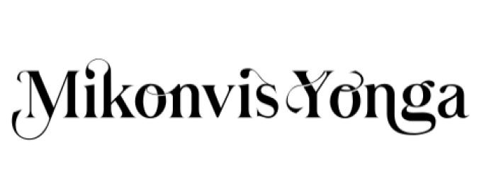 Mikonvis Yonga Font Preview