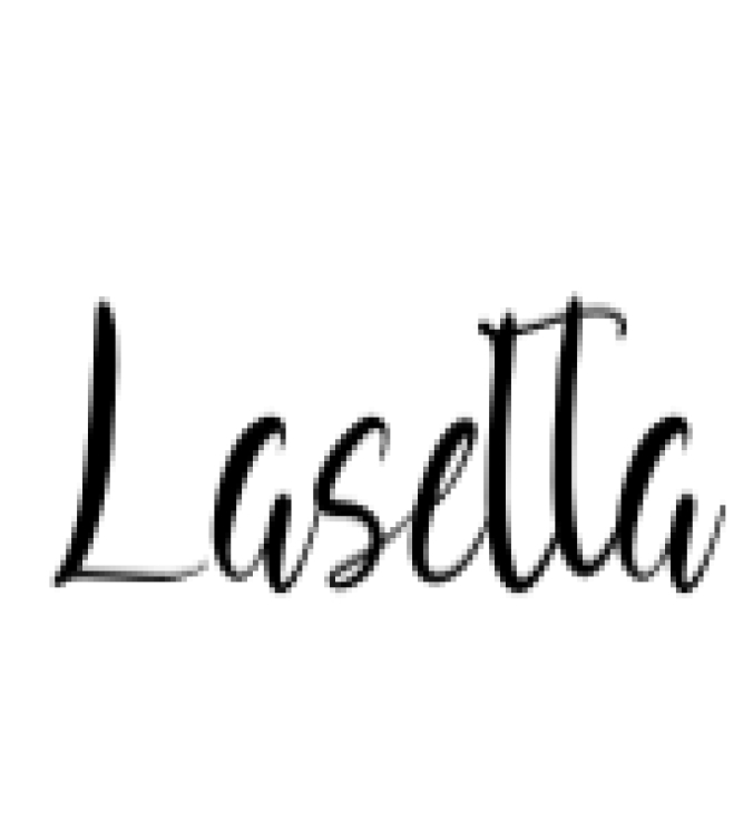 Lasetta Font Preview