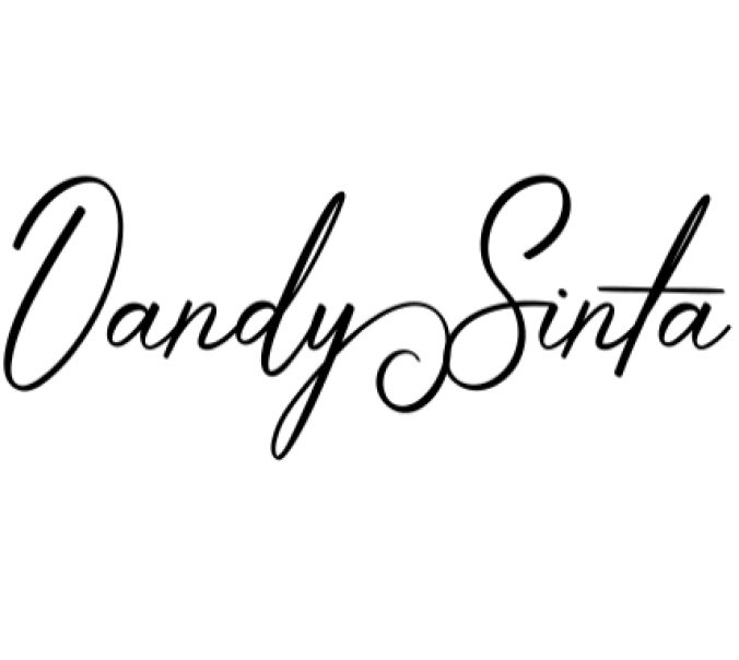 Dandy Sinta Font Preview