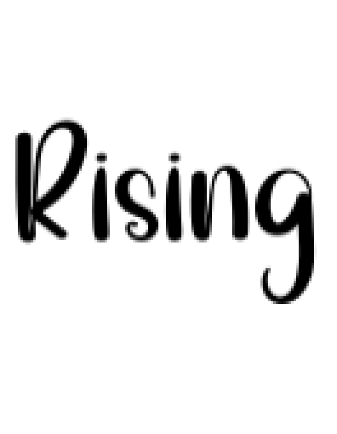 Rising Font Preview