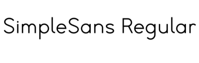 Simple Sans Family Font Preview