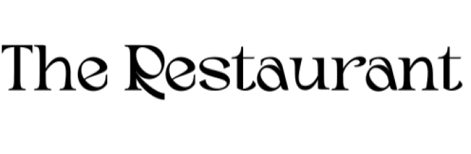 The Restaurant Font Preview