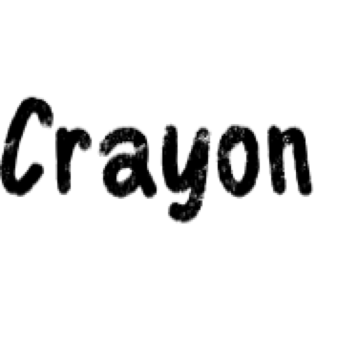 Crayon Font Preview