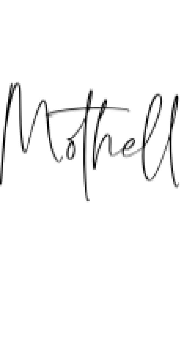 Mothell Font Preview