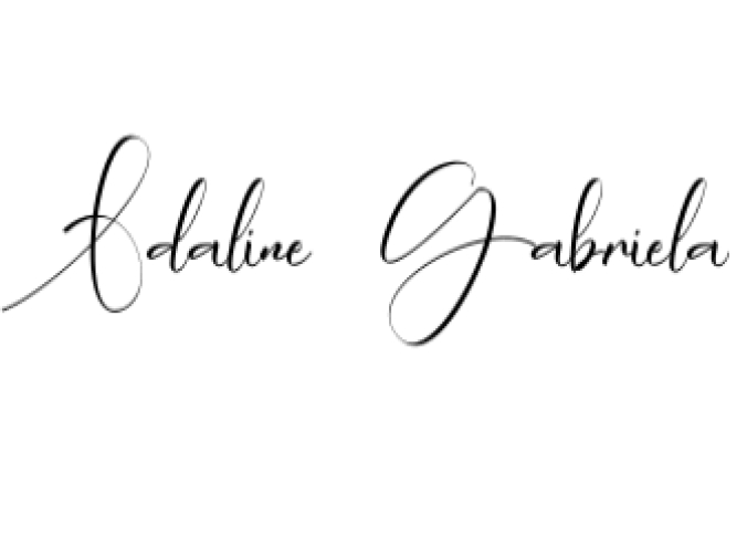 Adaline Gabriela Font Preview