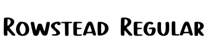 Rowstead Font Preview