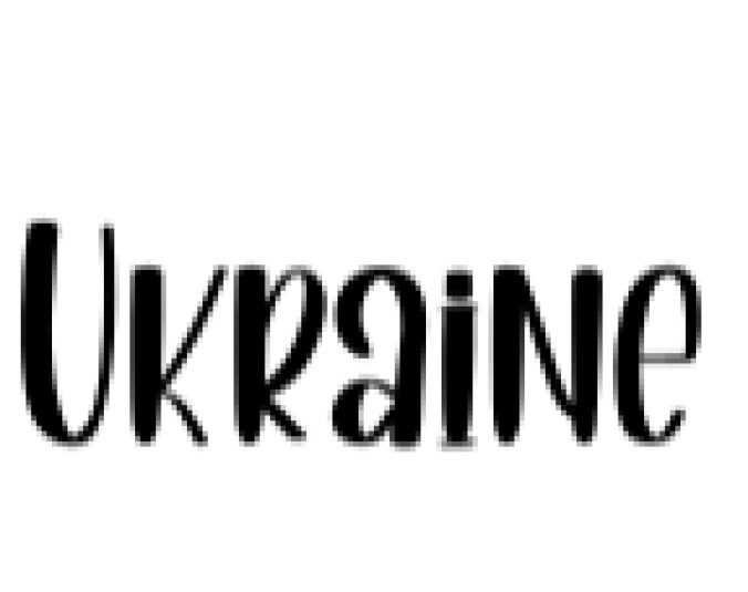 Ukraine Font Preview