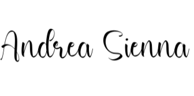 Andrea Sienna Font Preview