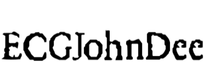 ECG John Dee Font Preview