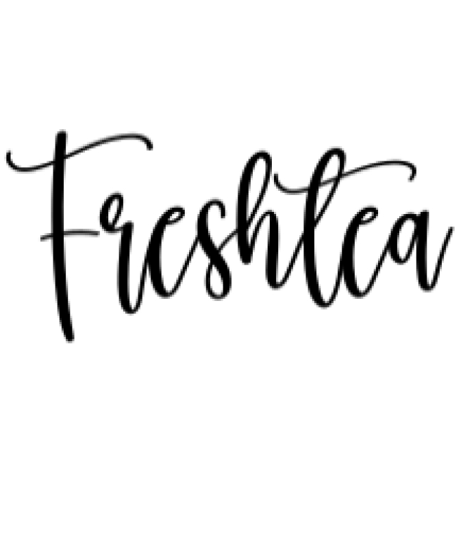 Freshtea Font Preview